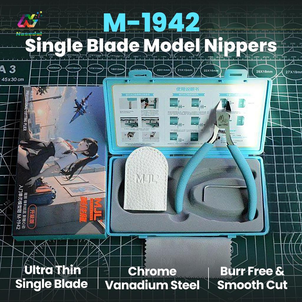 MJL M-1942 cho Gundam Dụng cụ mô hình Lưỡi đơn Nipper Chính xác Sprue Cutter Piler Mô hình nhựa Kìm 