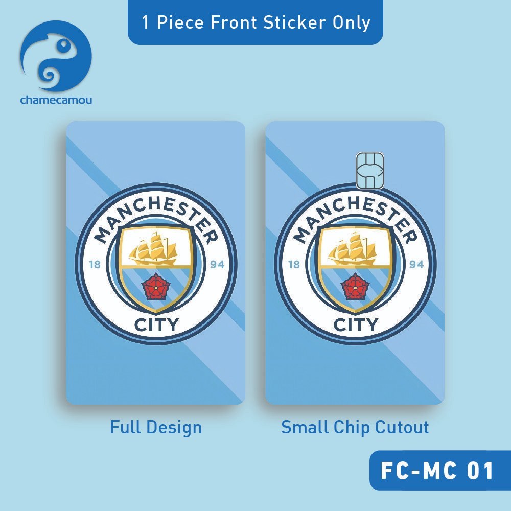 Miếng Dán Trang Trí Manchester City FC – Skin Thẻ ATM, Thẻ Chung Cư, Thẻ Xe | AT CARD