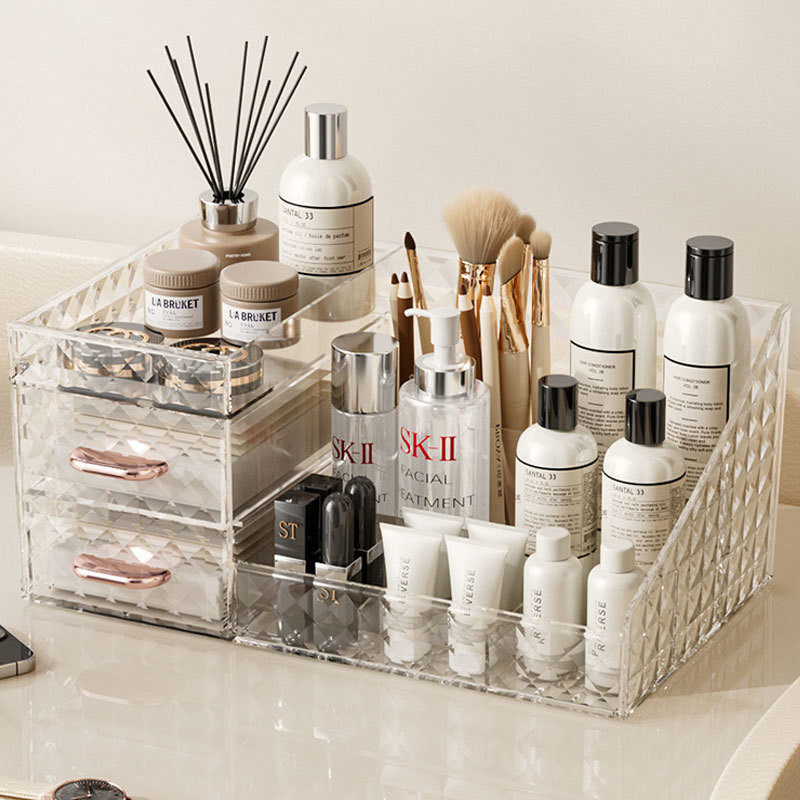 New Product#[Durable and drop-resistant]Large Cosmetic Storage Box for Dressing Table, Lipstick and 