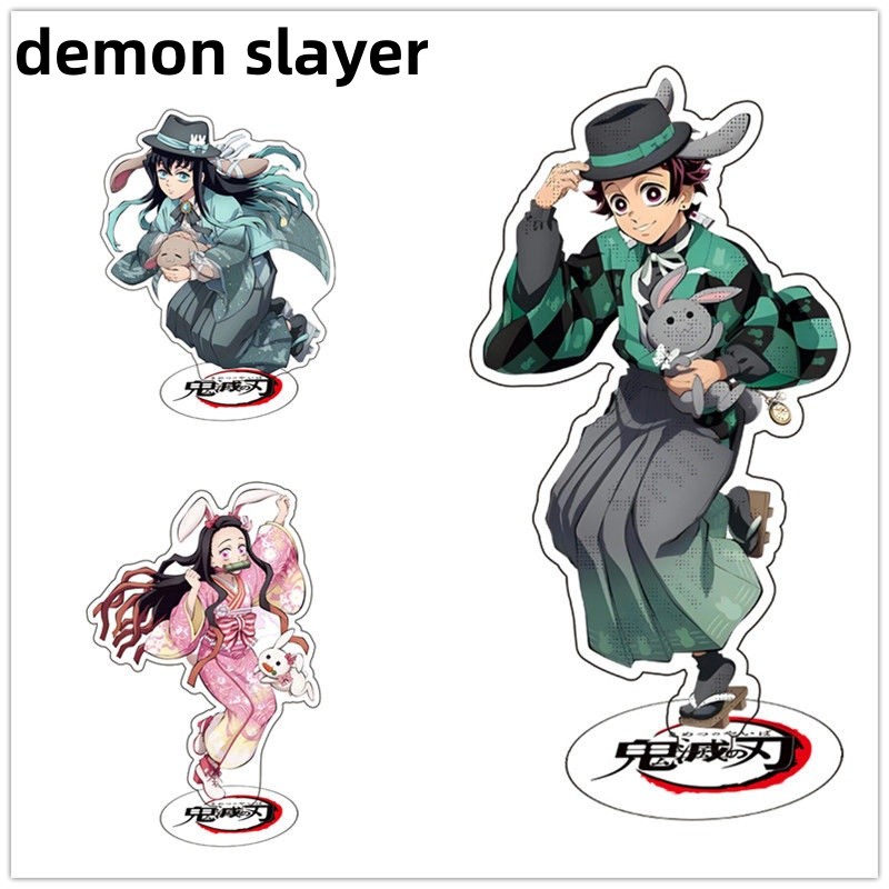 Demon Slayer: Kimetsu no Yaiba Tanjiro Nezuko Muichiro Zenitsu acrylic ornament anime figure movable