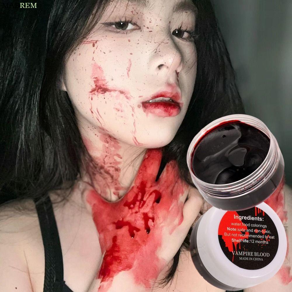 Gel Máu Giả MABREM, 30g Dễ Dàng Làm Sạch Máu Dày Áo Giả, Ma Cà Rồng Trang Điểm Sẹo Gel Máu Thân Thiệ