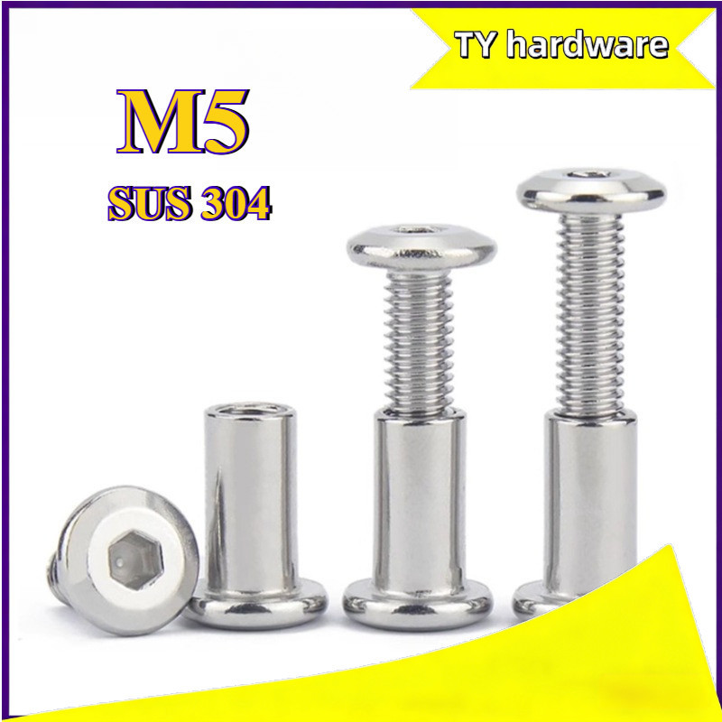 [DTY-G1] Đinh tán inox, đinh tán vặn ren inox 304 đầu lục giác M5