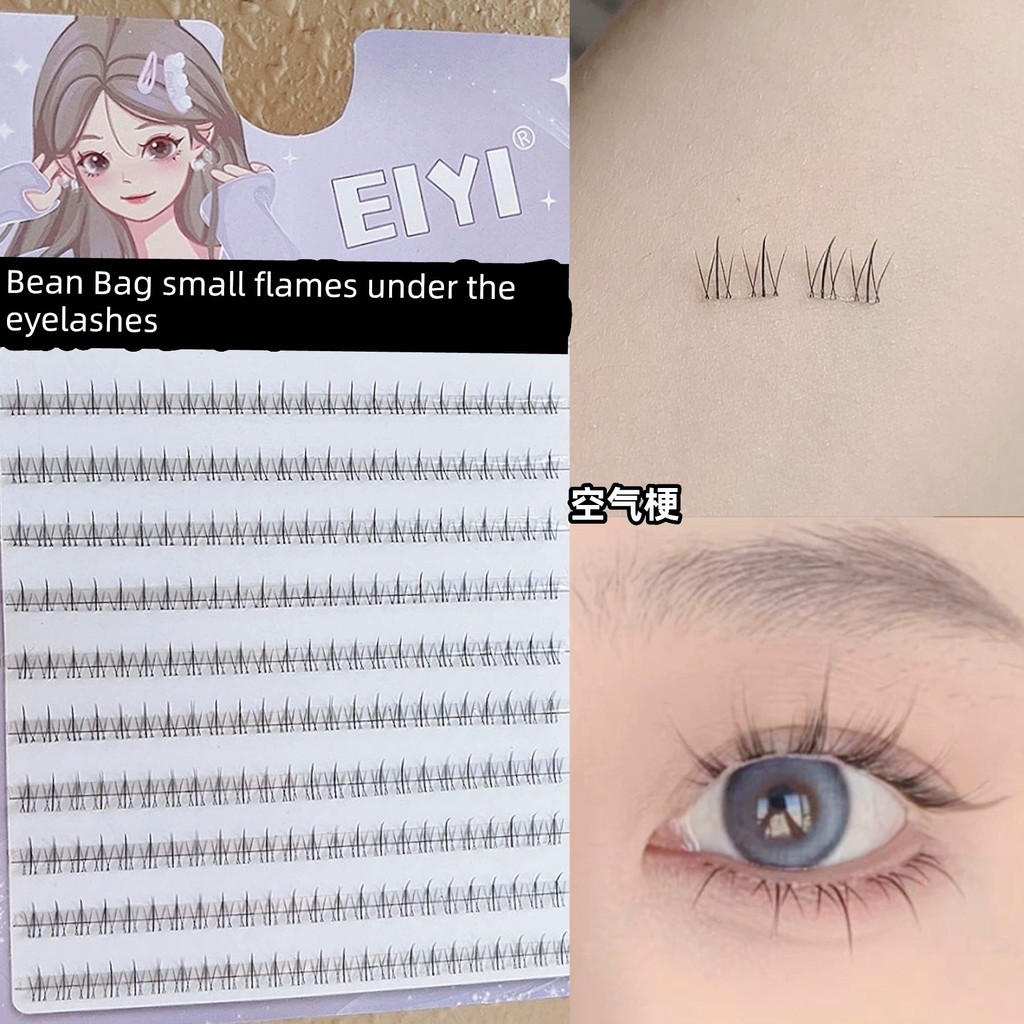 EIYI Lông mi dưới Mô phỏng tự nhiên Thân cây trong suốt Ngọn lửa nhỏ