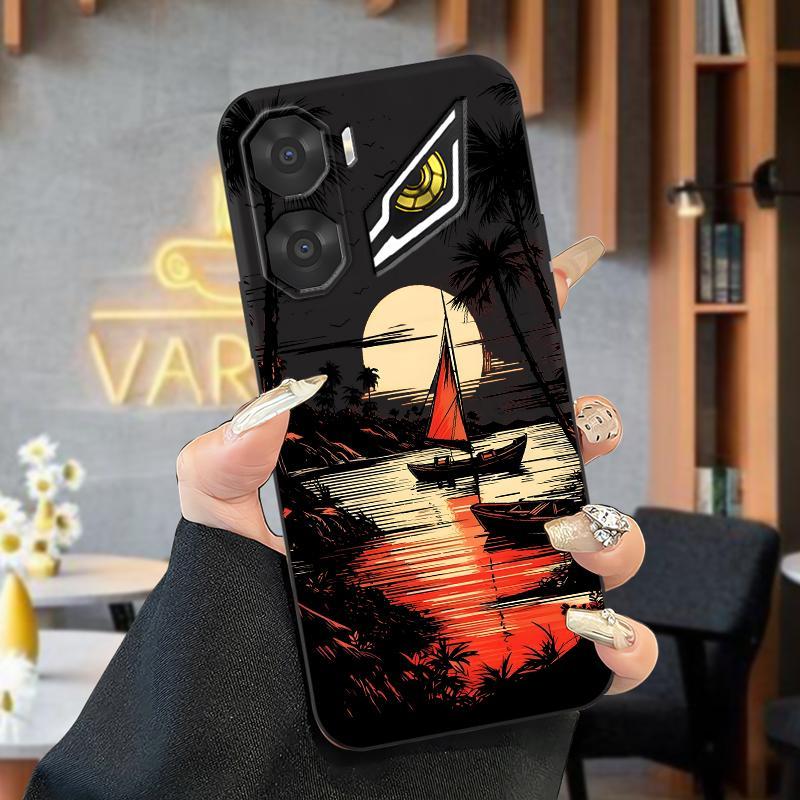 Ốp Lưng Cho ZTE Nubia Neo 3 5G Neo 5G Neo 3 GT Neo 2 5G Music 2 Nubia Music Sunset Sailboat Phone Ca