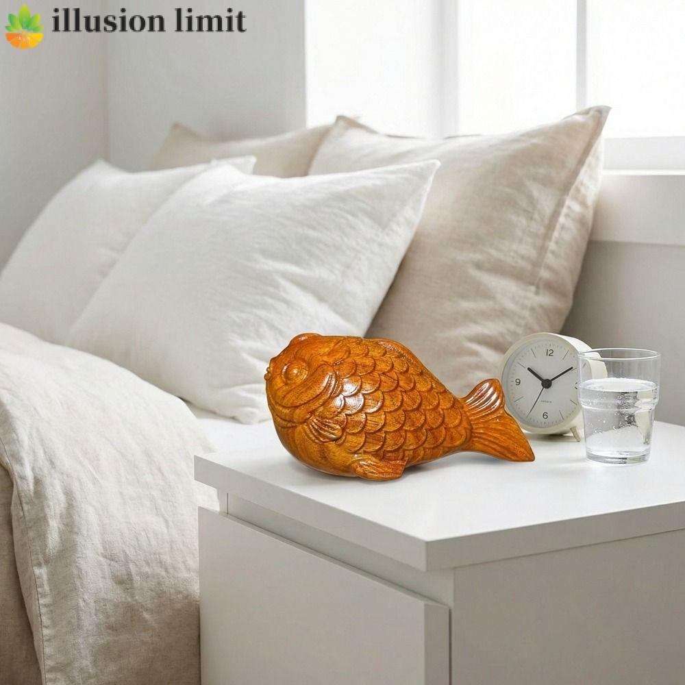 ILLUSION LIMIT Fish Car Trang trí thủ công Màn hình để bàn dễ thương