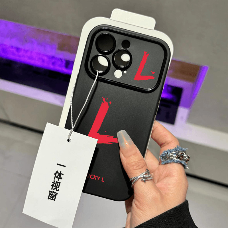 Ốp Mềm Mờ Thích Hợp Cho iPhone 17 Pro 13 Pro Max L Chữ Đơn Giản 15 Pro Max 11 Pro 17 12 Pro 14 16 Pr