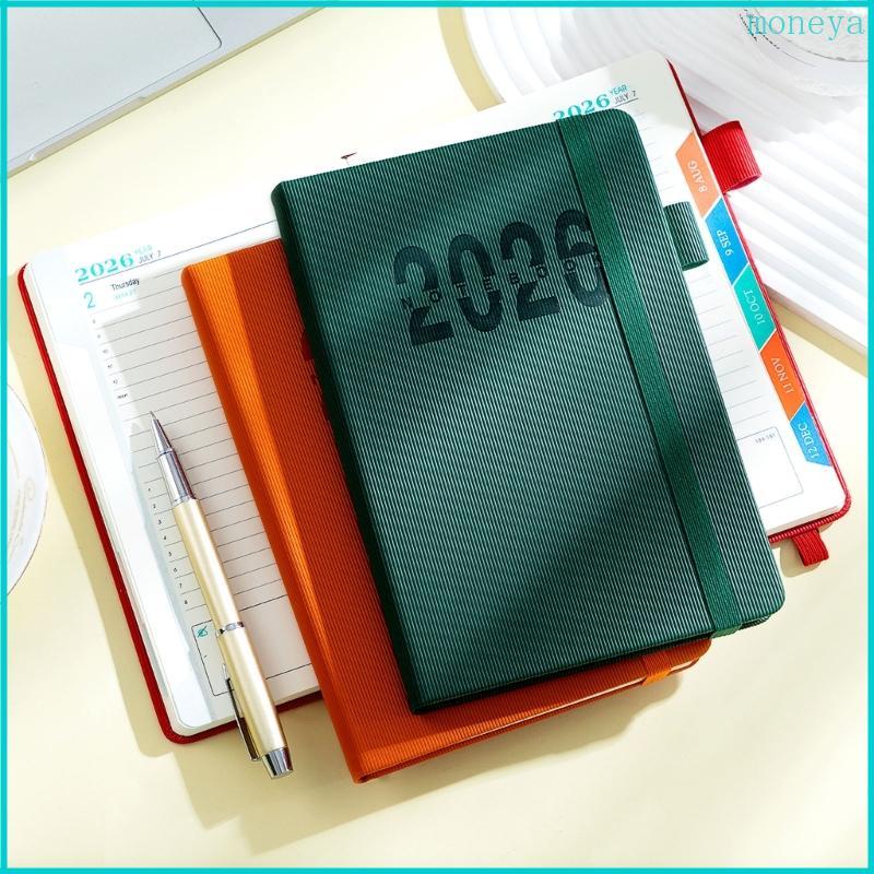 Mya 2026 Day Planner 2026 Leather Academic Journal Notebook với 360 trang lót