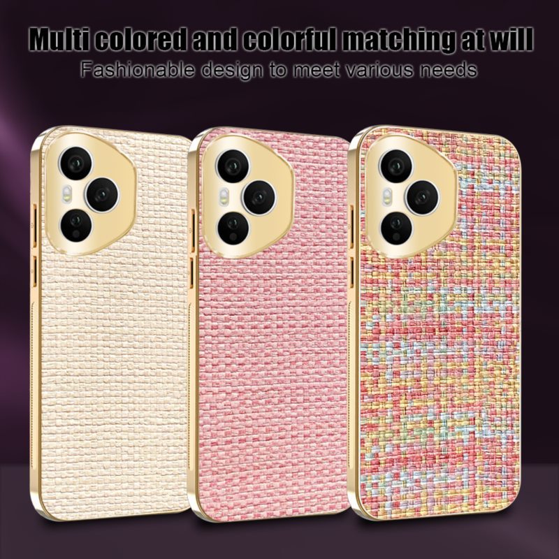 Dành cho Huawei P60 Pro, Pura 70, Pura 70 Ultra, P80, P80 Ultra, Ốp điện thoại họa tiết dệt mới, vỏ 