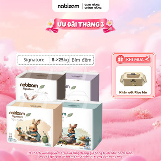 Tã/Bỉm Đêm NABIZAM Signature Nội Địa Hàn, Mềm Mại, Siêu Thấm Hút Size L30/XL26/2XL22/3XL20 Cho Bé 8-25k