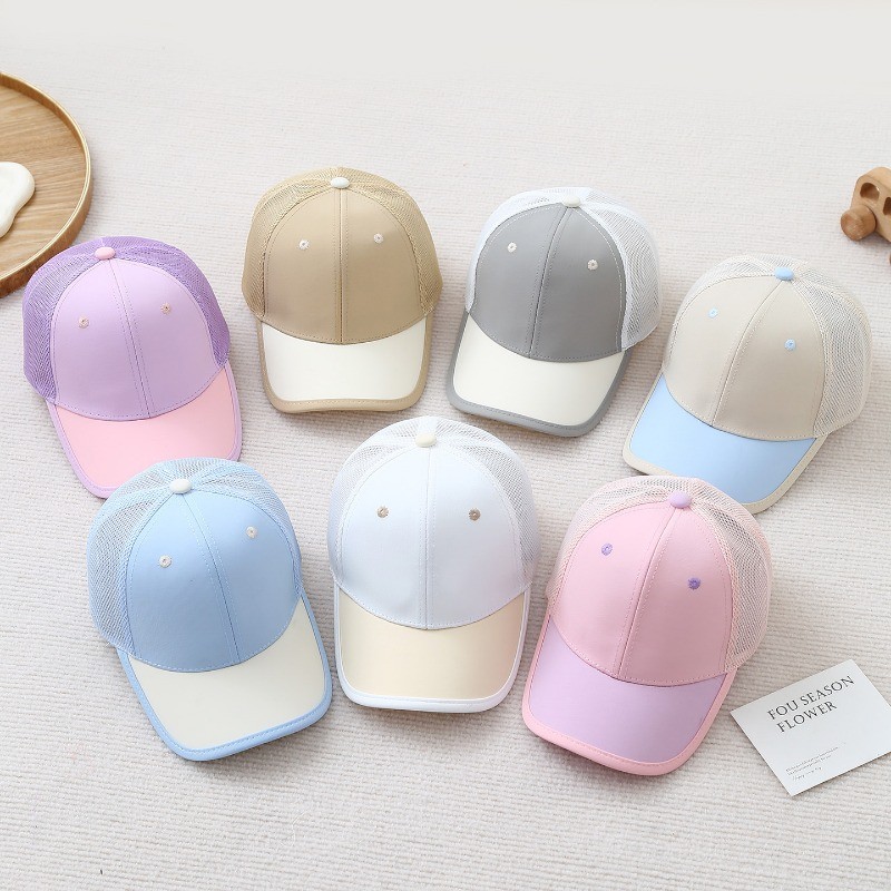 [2-6 Tuổi] Mũ Có Thể In Hình Học Sinh Mũ Trẻ Em Học Sinh Tiểu Học Mũ Mẫu Giáo Mũ Chống Nắng Mũ Lớp M