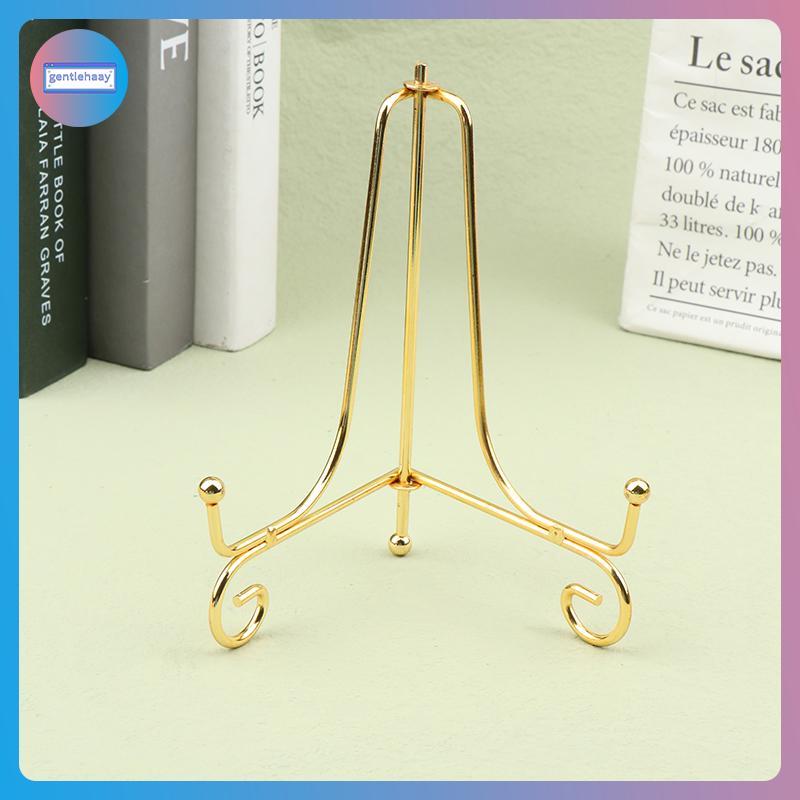 GG Vàng Sắt Trưng Bày Đứng Thủ Công Braet Giá Đỡ Sách Ảnh Bệ Bát Đĩa Khung Đĩa Hình Ra Easel Lưu Trữ