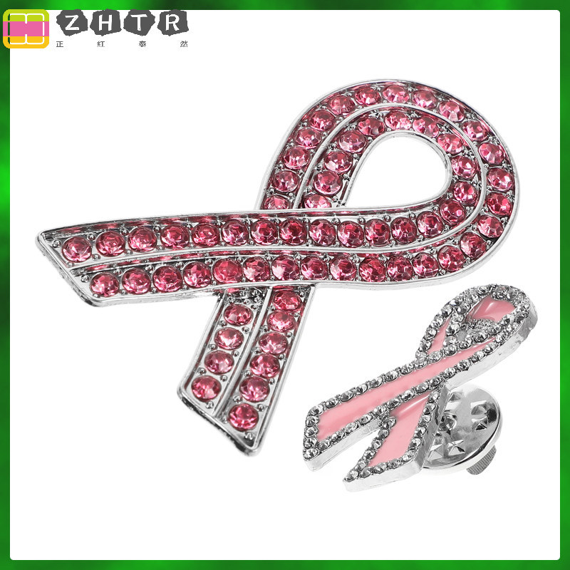 Ribbon Nhận thức Lapel Pin Cancer Breastpin 2 chiếc zhenghong