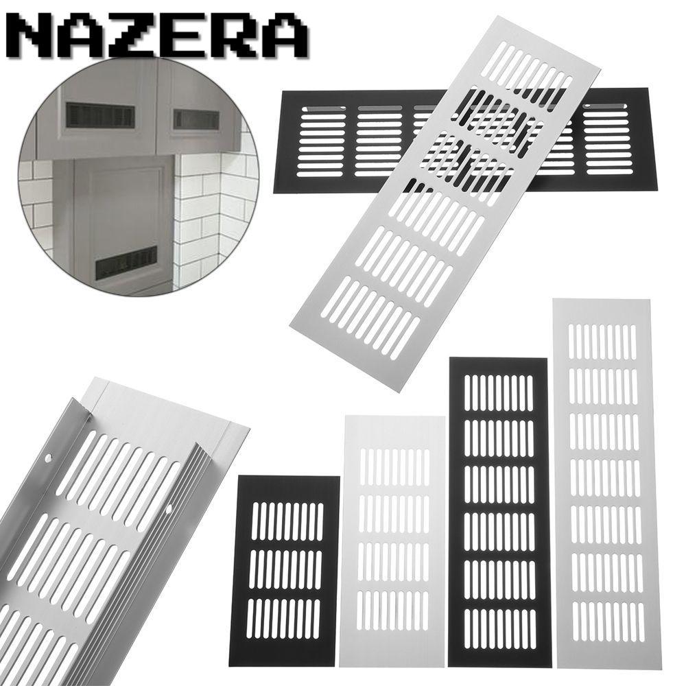 NAZERA Lỗ Thông Hơi Bao Nhà Tủ Quần Áo Bền Giày Louver Hợp Kim Nhôm Thông Gió Lưới Tản Nhiệt
