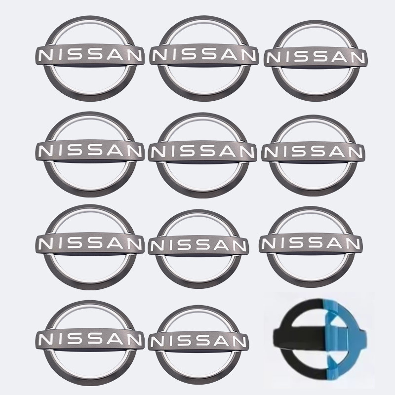 3D ABS Nissan Logo Xe Phía Trước Hood Phía Sau Thân Xe Logo Biểu Tượng Huy Hiệu Dán Cho Nissan Trail