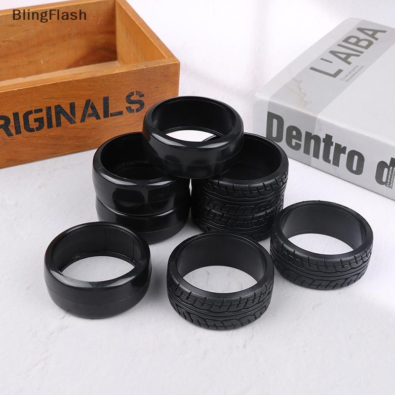 [BlF] 4 Lốp Xe Trôi Nhựa Họa Tiết Cứng Trên Đường Cho Xe RC Phần 1 / 10 RC Drift Car Tamiya Yokomo H