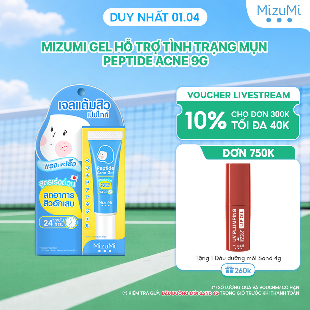 MizuMi Gel Bôi Mụn Peptide Acne Gel 9g