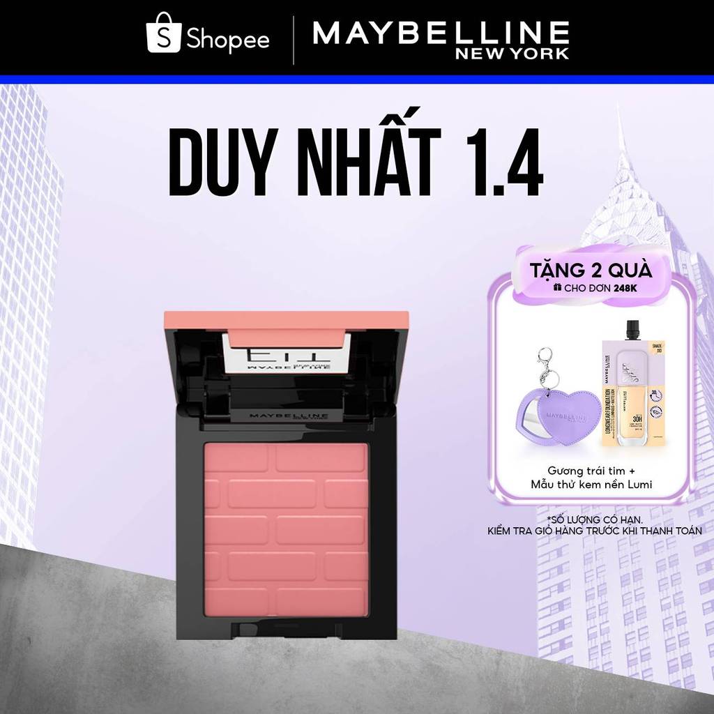 Phấn má hồng mịn lì chuẩn màu Maybelline Fit Me Blush 4.5g