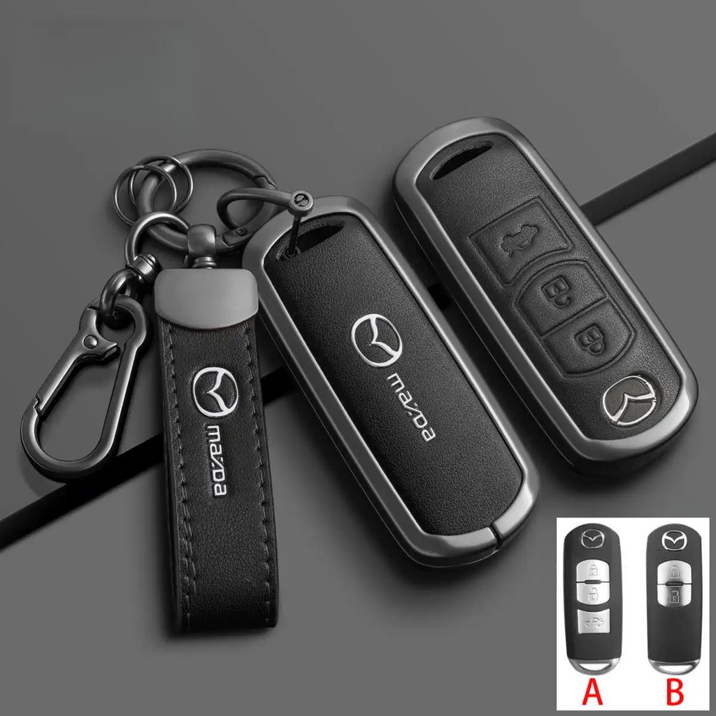 Hợp Kim Kẽm Da Chìa Khóa Xe Ô Tô Dành Cho Xe Mazda CX-3 CX-5 CX-7 CX-9 CX5 CX7 CX9 CX3 Mazda CX 5 CX