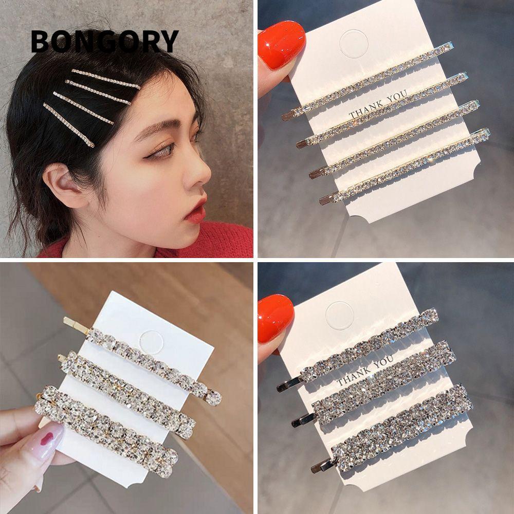BONGORY Shining Crystal Barrettes Bingbing Bộ kẹp tóc thời trang