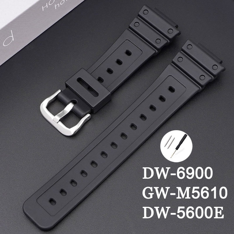 Dây đeo đồng hồ TPU Vòng đeo tay cao su silicon cho Casio 5600 DW-6600 GW-M5610 DW-5600E GA-2100 GWX