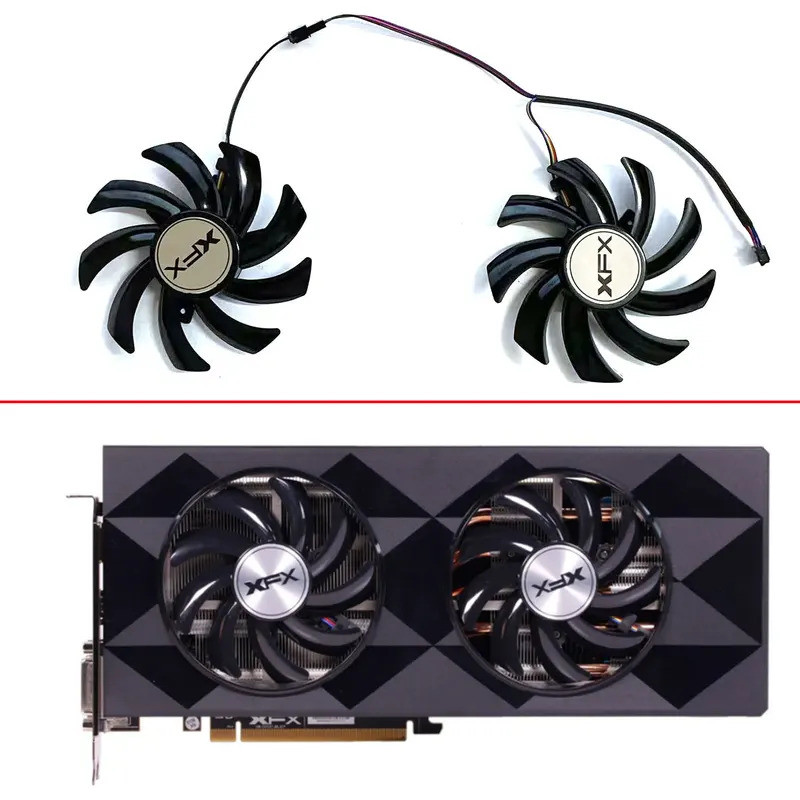85mm 4pin FDC10H12S9-C FDC10U12S9-C cho XFX R9-280X 390 280 280 280 280X 270 270 270 270 270X Phụ ki