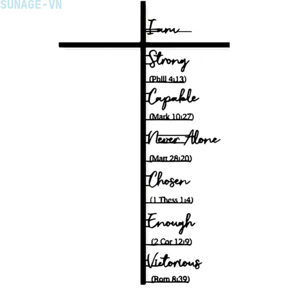 【SUNAGE】Decorative Metal Christian Wall Art with Praying Hands for Farmhouse Style Rooms【HOT Fashion