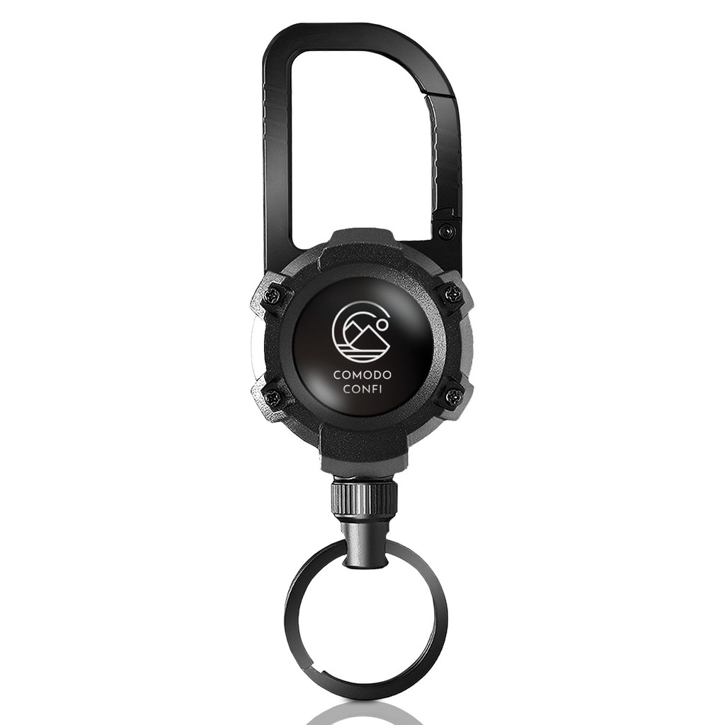 [COMODO CONFI] Chìa khóa cuộn dây carabiner do chuyên gia ngoài trời giám sát, 5 màu.