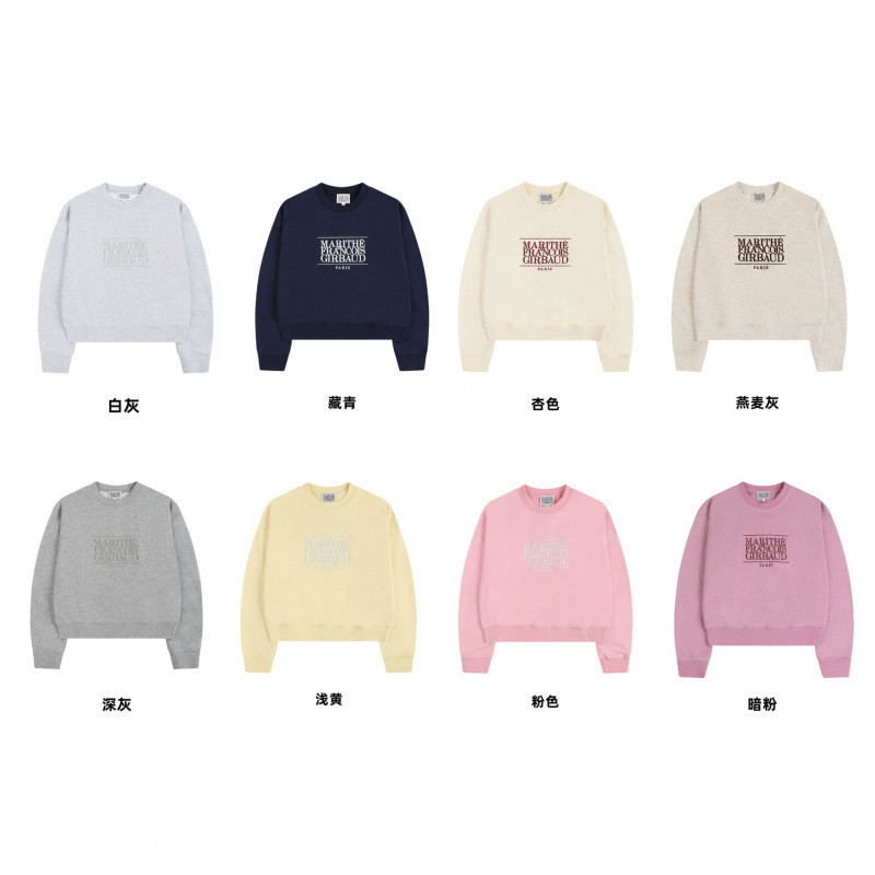 OQYY Marithe Sweater jennie Chu Jingyuan Same Style Regular Casual Versatile Short Style