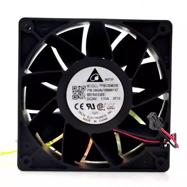 Quạt làm mát biến tần gió cao Delta PFB1224EHE 12CM 12038 24V 1.08A