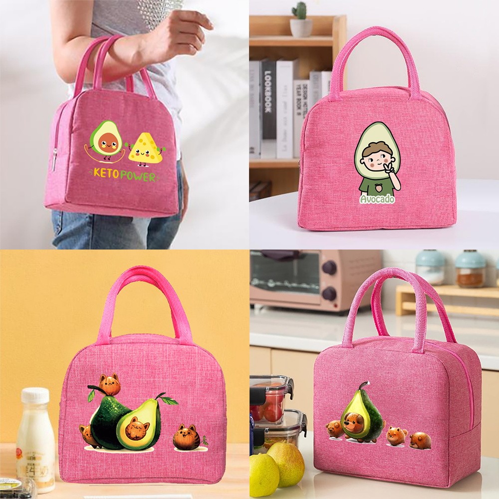 In stock Outdoor picnic lunch bag handbag Leak-proof Thickened Insulated lunch bag Student portable 