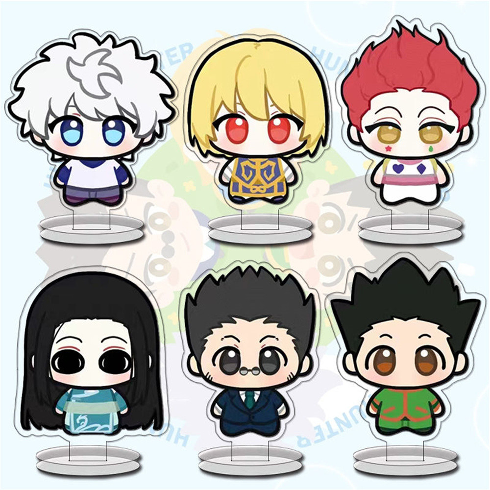 10CM Charm Anime hunter x hunter Acrylic Stand Model Cosplay Characters Ornament Accessories Goods C