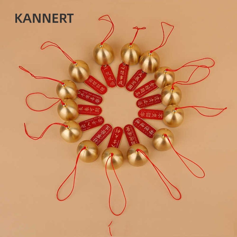 Chuông gió KANNERT, Jingle Ornament 2.8cm Jingle Bell, Mặt dây chuyền cây treo DIY Trang trí nội thấ