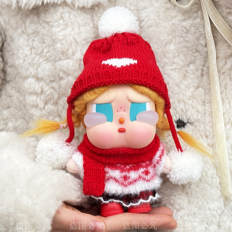 Crybaby Quần Áo crybaby Kỳ Nghỉ Series Vinyl Búp Bê Quần Áo Bé crybaby crybaby Bộ Áo Len Mùa Đông