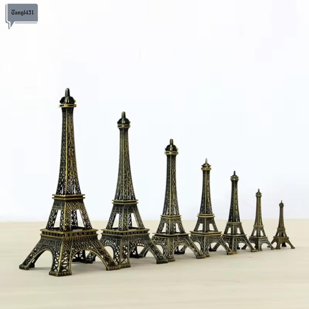 Tượng tháp Eiffel NIFINE, 7 kích cỡ Mô hình tháp Eiffel thiết kế tinh tế, Đồng có hộp Kim loại Tháp 