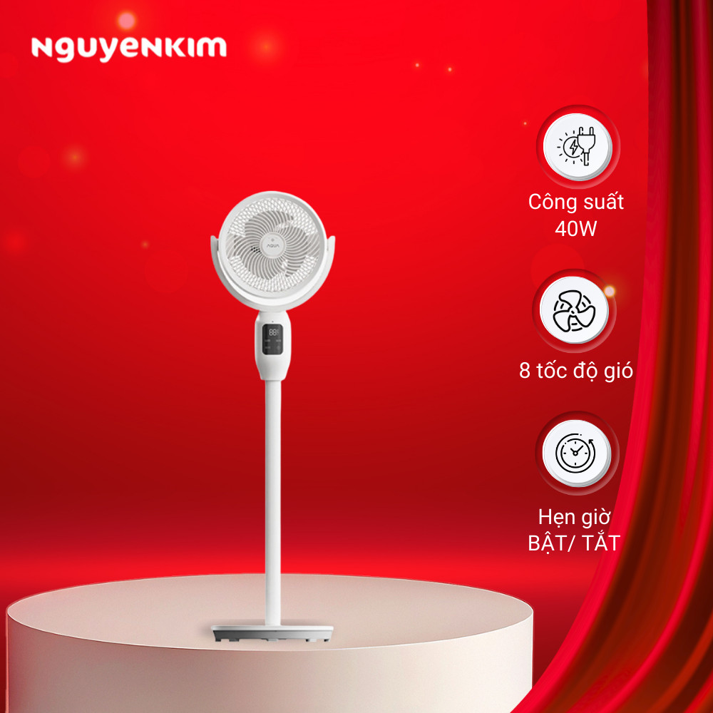 [Mới 2025] Quạt đứng lưu thông không khí AQUA AQF-ED1823T(W)