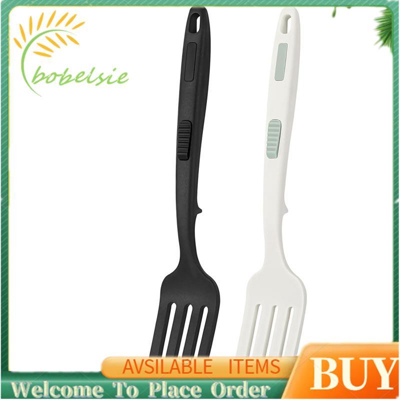 Nĩa nấu ăn bằng silicon linh hoạt (2 chiếc), 11,6 Inch, chịu nhiệt, chống dính để nghiền, huýt sáo v