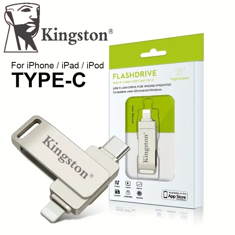 Ổ đĩa flash Kingston USB 3.0 1TB 2TB Type-C Pendrive USB Stick cho iPhone iPad / Lightning 3IN1 Ổ đĩ