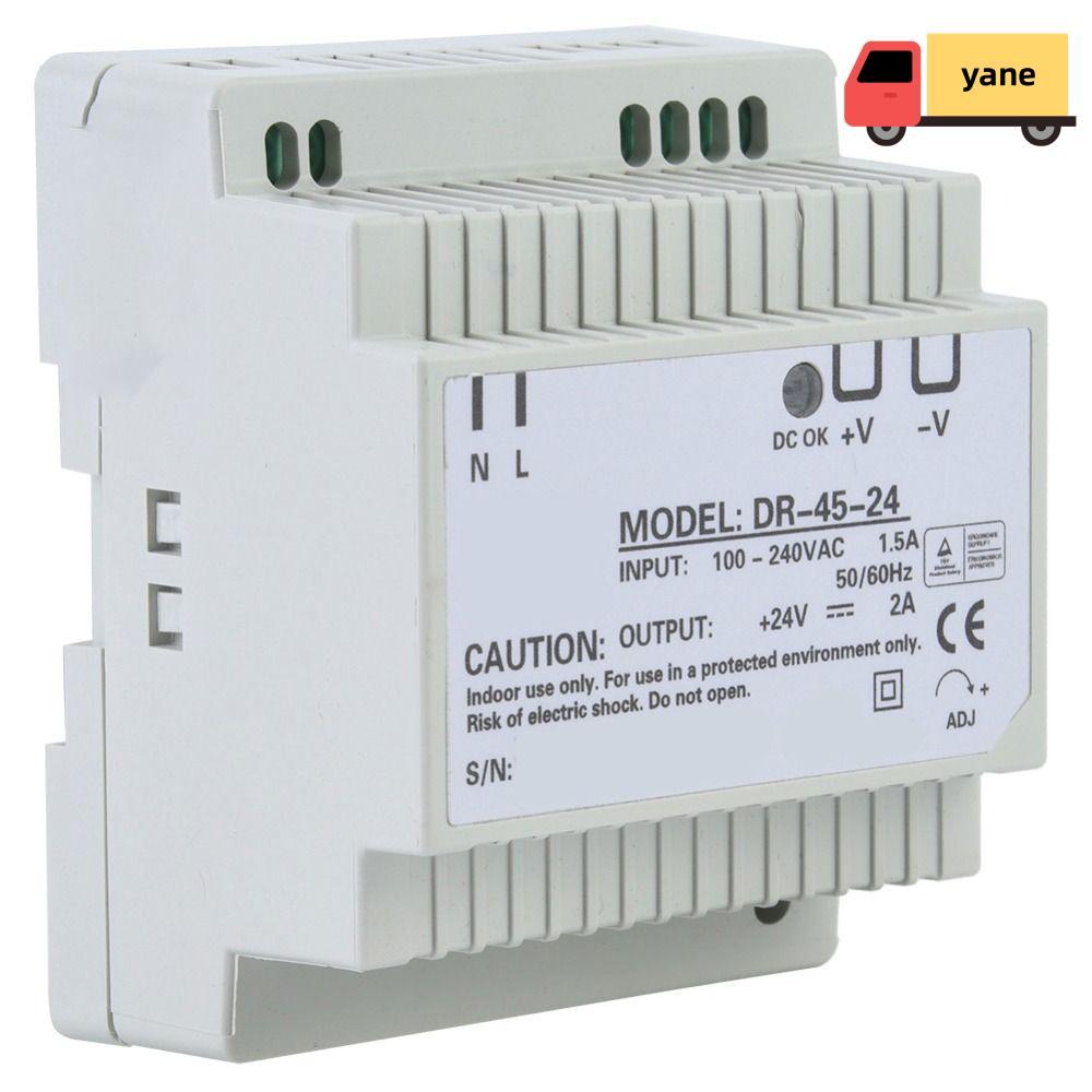 Bộ nguồn YANE Din Rail, Bộ nguồn chuyển mạch AC / DC DR-45-24 45W 24V 1.5A, Thiết bị công nghiệp DC 