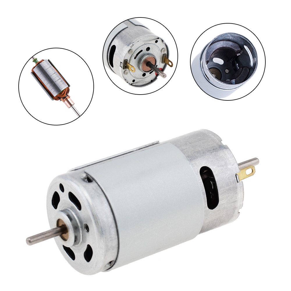 390 12V DC Motor 22000RPM Mô-men xoắn lớn tốc độ cao Mini cho đồ chơi DIY / Thiết bị điện nhỏ
