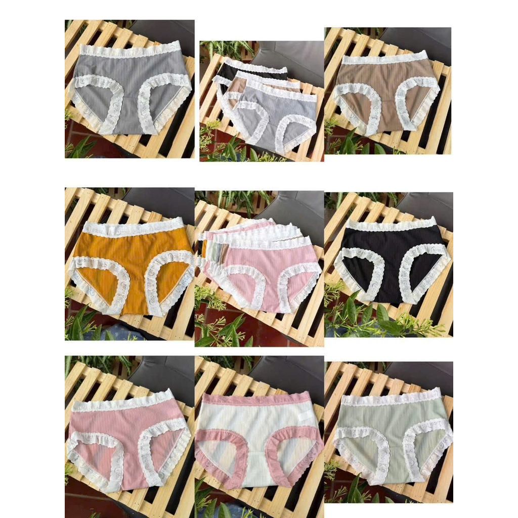 [SALE LỚN -F999] Set 10 quần lót nữ cotton , mềm mịn, quyến rũ, tàng hình siêu mỏng, sexy, kháng khu