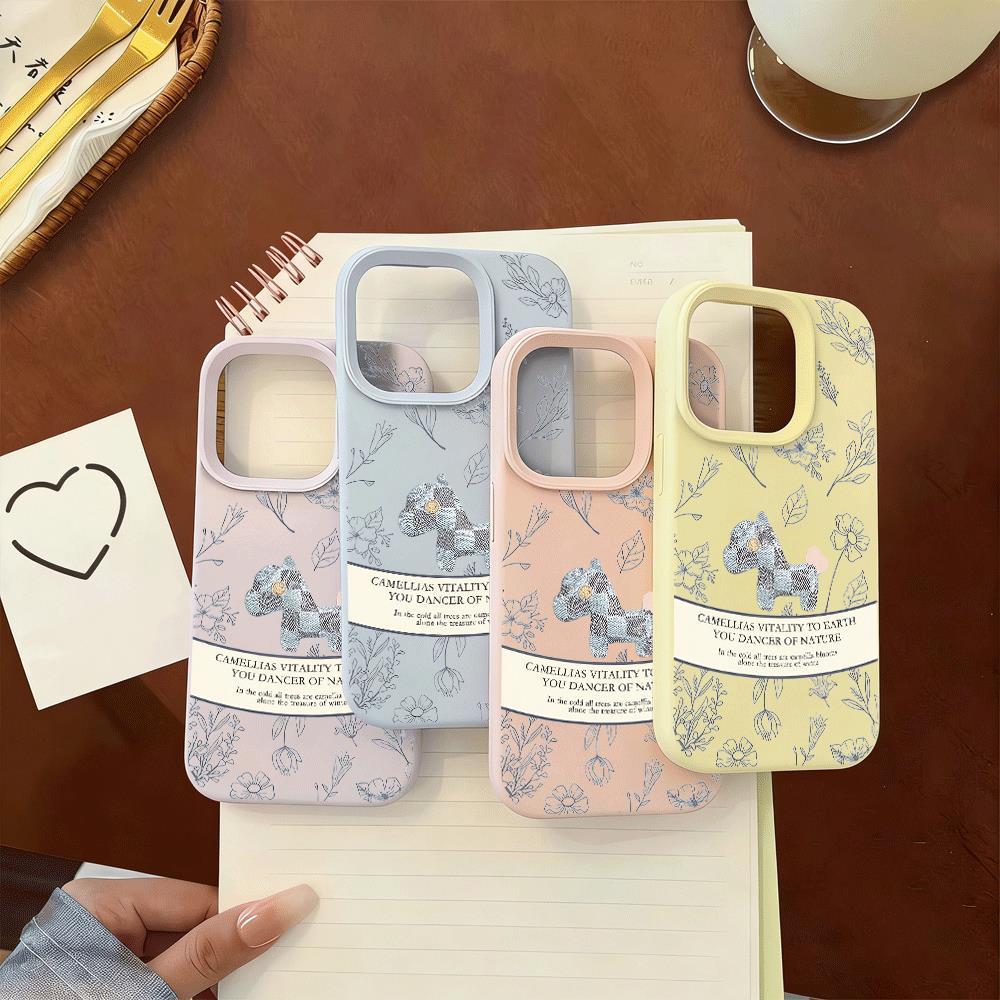 Đầu dò hoa nhỏ dành cho iPhone 17/16/14 Plus, vỏ silicone 13 Pro Max/8 Plus/13