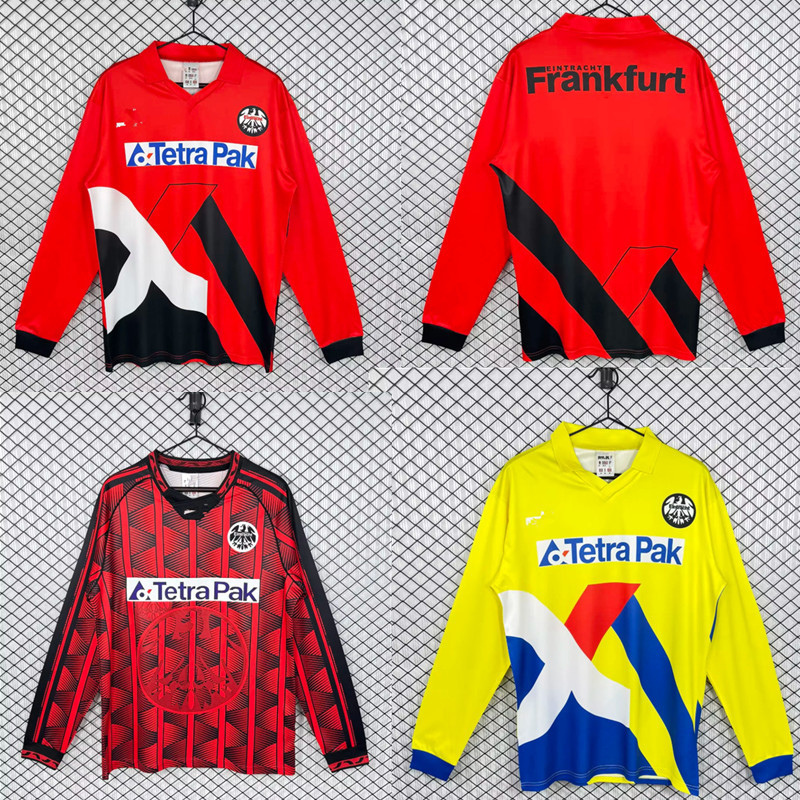 * Retro * Frankfurt Jersey 1993 1995 1996 Retro Jersey Dài Tay