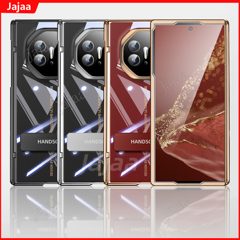 Transprent Xoay Giá Đỡ Ốp Lưng Điện Thoại Huawei Mate XTs Ultimate Da Gấp Bản Lề Bảo Vệ Cho Huawei M