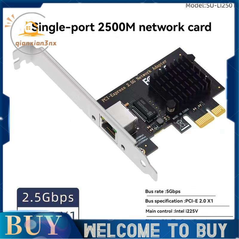 Dành Cho Máy Tính Để Bàn PC Tương Thích PCI-E Sang RJ45 Card Mạng 1000 / 2500Mbps Gigabit Ethernet P