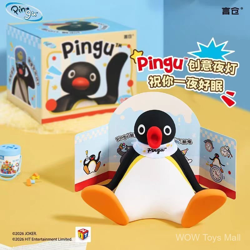 Hàng sẵn có [Chính hãng] Đèn ngủ Pingu vui nhộn Bầu không khí Phòng ngủ Đầu giường Đèn ngủ Trang trí