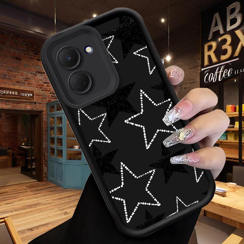 Vỏ Cho Tecno Spark GO 3 Spark GO 2 Spark Go 1 Ốp Điện Thoại Ngôi Sao Đen Techno Spark GO3 GO2 Go1 KN