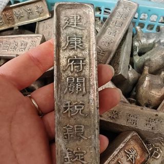 Daqing Five Emperors Silver Bar - Bạc chất lượng cao, miễn phí vận chuyển, phù hợp cho bộ sưu tập đồ cổ