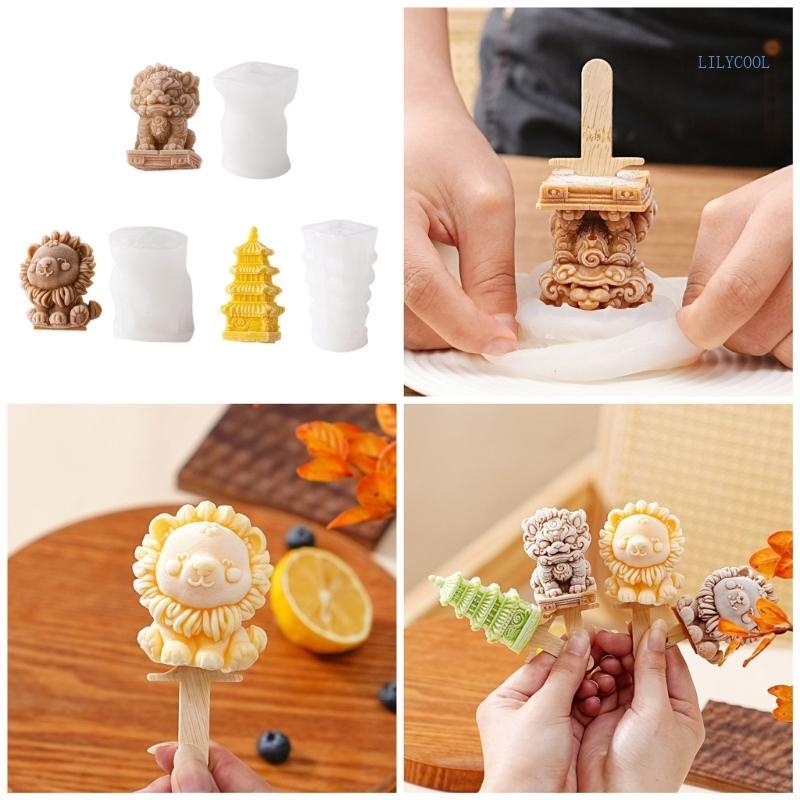 [CH] Máy làm kem Popsicles theo chủ đề Trung Quốc đáng yêu Máy làm kem Popsicles 3D sáng tạo Khuôn l