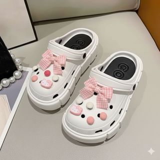 [Tặng Kèm Charm] Dép Sục Nữ Có Quai Tốn Dáng Chất Liệu Cao Su Mềm Êm Chân Size 36-41 Giay zep Store -S45C