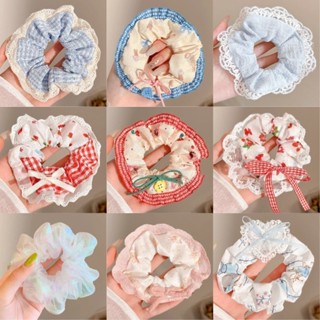 【Scrunchie】 Dây Buộc Tóc / Cột Tóc Scrunchies Hoa To Phồng Đẹp Thời Trang Hàn Quốc - Phụ Kiện Tóc